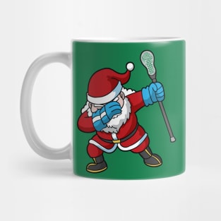 Lacrosse Lax Dabbing Santa Claus Christmas Mug